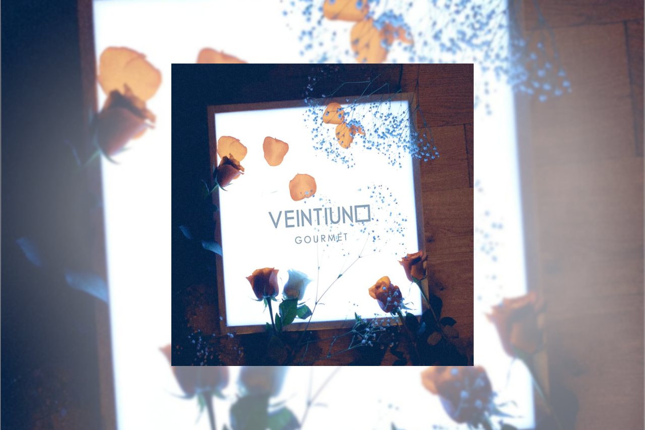 An image of the cover of Ventiuno’s album entitled ‘Gourmet’